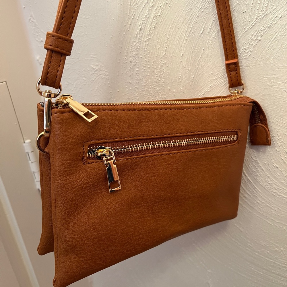 Brown Leather Crossbody Bag